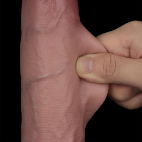 9'' Sliding Skin Pro II Dual Layer Silicone Dong