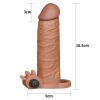 Pleasure X-Tender Vibrating Penis Sleeve #1 - Brown