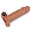 Pleasure X-Tender Vibrating Penis Sleeve #2 - Brown