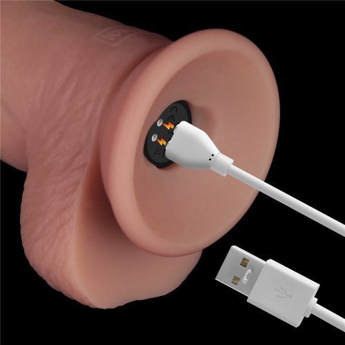 8.5" Vibrating Sliding Skin Pro II Silicone Dong