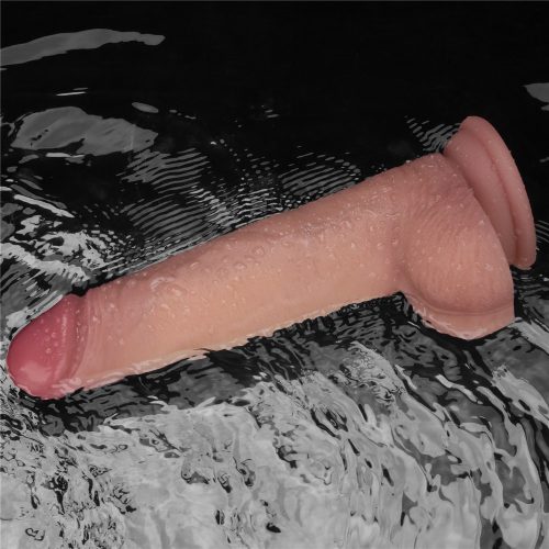 8.5" Vibrating Sliding Skin Pro II Silicone Dong