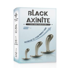 Black Axinite 3 in 1 Anal Plug Kit Set I
