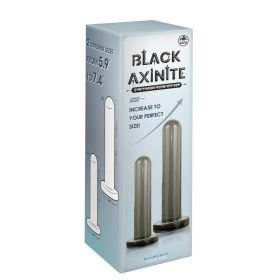 Black Axinite 2 in 1 Anal Plug Kit Set