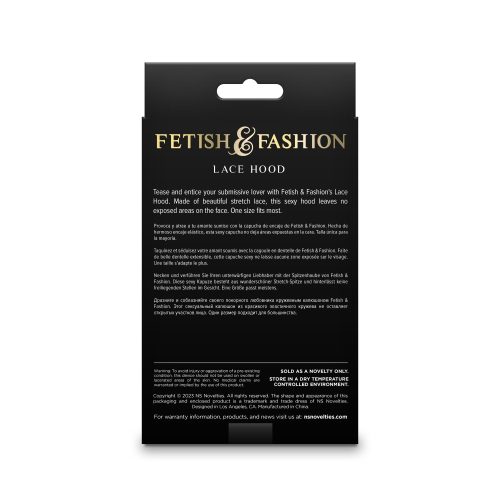 Fetish & Fashion - Lace Hood - White - Alternate Package