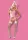 Bunny suit 4 pcs costume pink L/XL