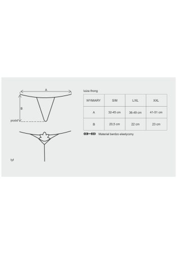 Luiza thong white S/M