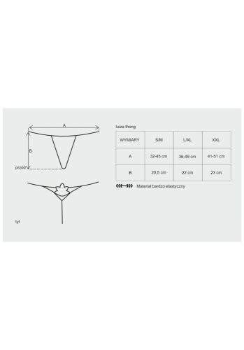 Luiza thong red  S/M