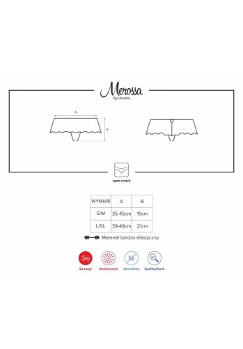 Merossa crotchless panties S/M