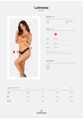Latinesa crotchless thong XS/S