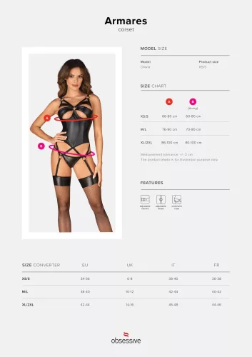 Armares corset & thong XS/S
