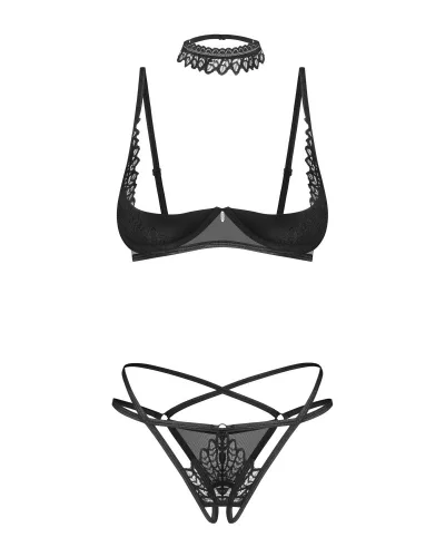 Donarella 3-pcs crotchless set XS/S