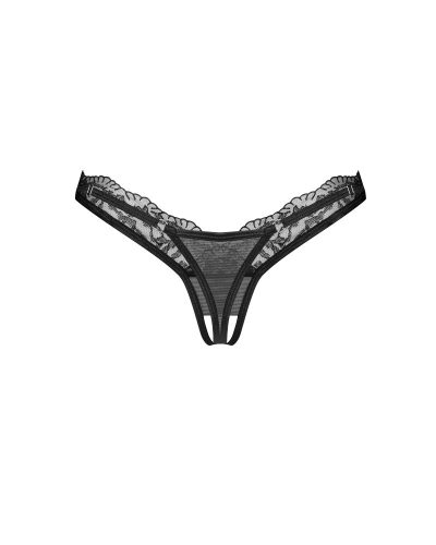 Arrowel Black crotchless thong L/XL