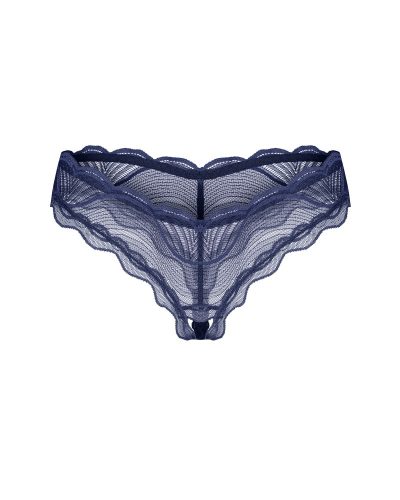 Nightly Blue crotchless thong XS/S