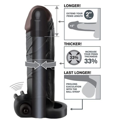 FANTASY X - TENSIONS - VIBRATING REAL FEEL 2 EXTENSION BLACK
