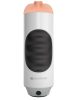 Mega Grip Vibrating Stroker Pussy White/Black/Light