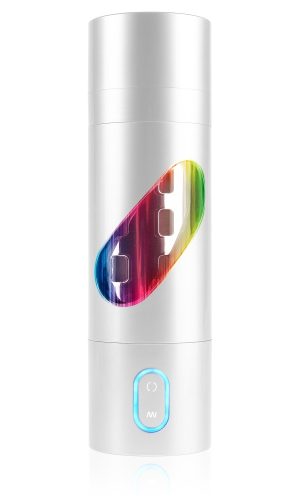Rechargeable Roto-Bator Pussy White/Clear/Multi