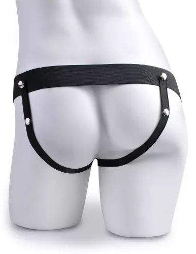 7" Hollow Strap-On with Remote Tan/ Black