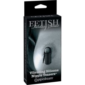 Vibrating Silicone Nipple Teazers Black