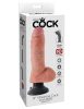 8" Vibrating Cock with Balls Light
