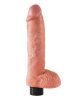 10" Vibrating Cock with Balls Light