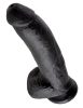 9" Cock with Balls Black