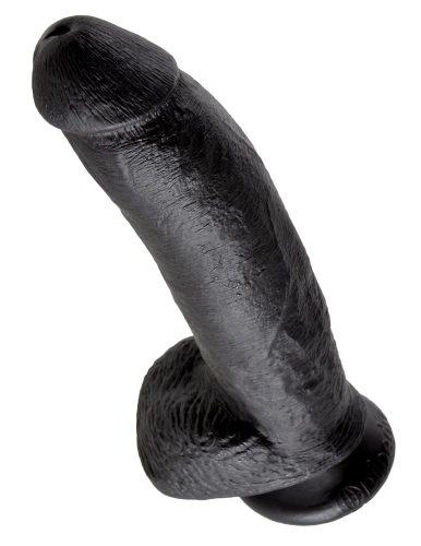 9" Cock with Balls Black