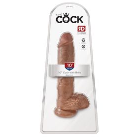 10" Cock with Balls  Tan