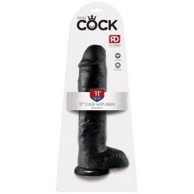 11" Cock with Balls Black