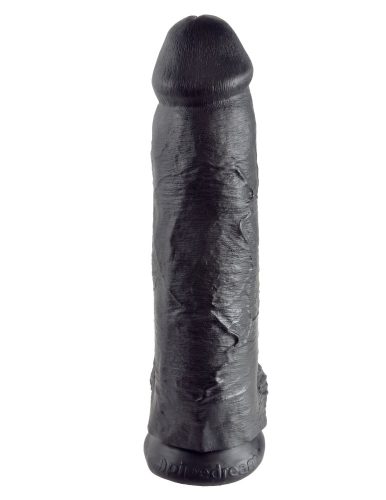 12" Cock with Balls Black