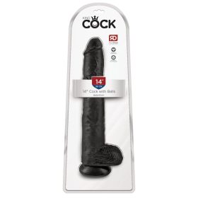 14" Cock with Balls Black