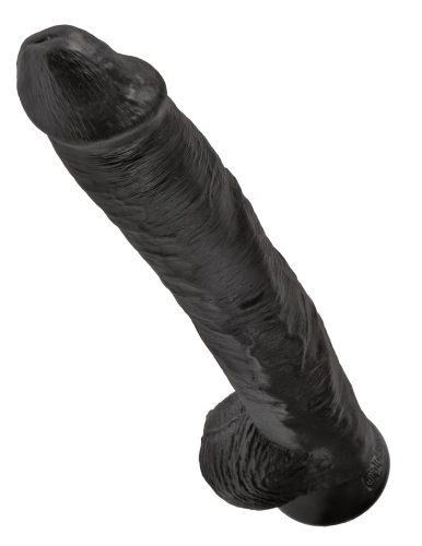 14" Cock with Balls Black