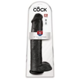 15" Cock with Balls Black