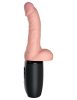 7.5" Thrusting Cock with Balls Brown