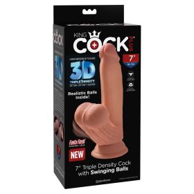 8" Triple Density Cock With Swinging Balls Light