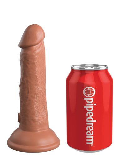 6" Dual Density Silicone Cock Tan