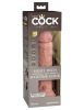 8" Dual Density Vibrating Silicone Cock Light