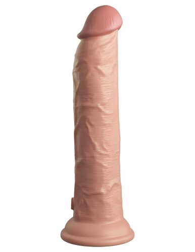 9" Dual Density Vibrating Silicone Cock with Remote Light
