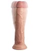 9" Dual Density Vibrating Silicone Cock with Remote Light