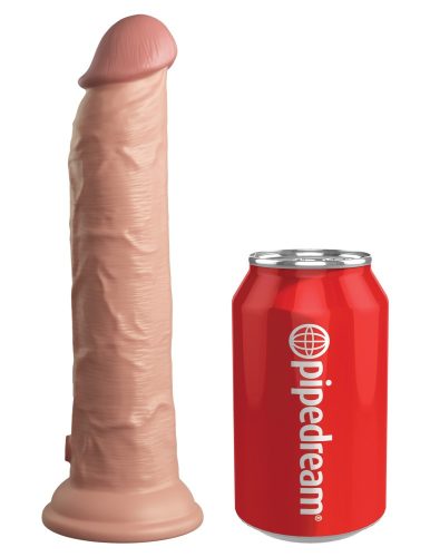9" Dual Density Vibrating Silicone Cock with Remote Light