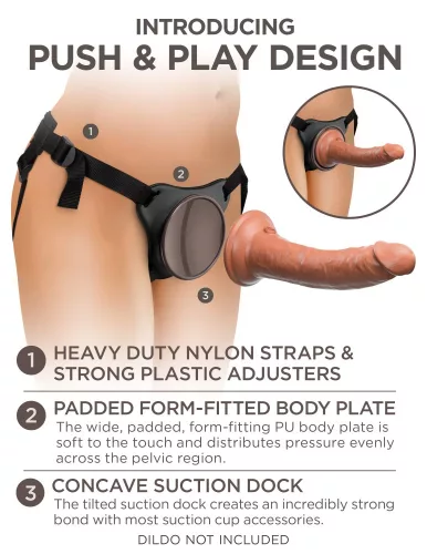 Beginner's Body Dock Strap-on Harness Black/ Black