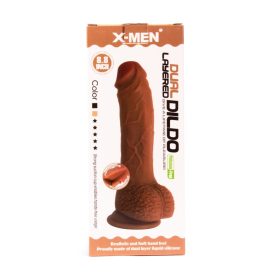 X-MEN 8.8 inch Dual Layered Dildo Brown_B0O50_1