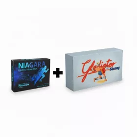   Niagara Potency Enhancer for Men - 4 pcs + Gladiator Strong Capsules for Men - 4 pcs