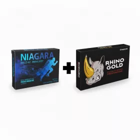   Niagara Potency Enhancer for Men - 4 pcs + Rhino Gold Potency Enhancer for Men - 6 pcs
